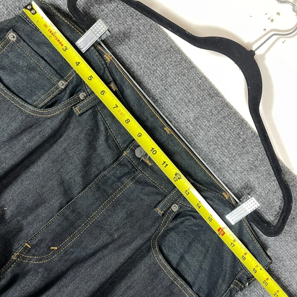 Levis 502 Jeans Dark Wash Tapered 100% Cotton Casual Mens Sze 38x32 #3085